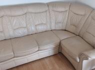 Grajewo ogłoszenia: Kanapa skórzana z funkcją spania. Stan bardzo dobry. - zdjęcie